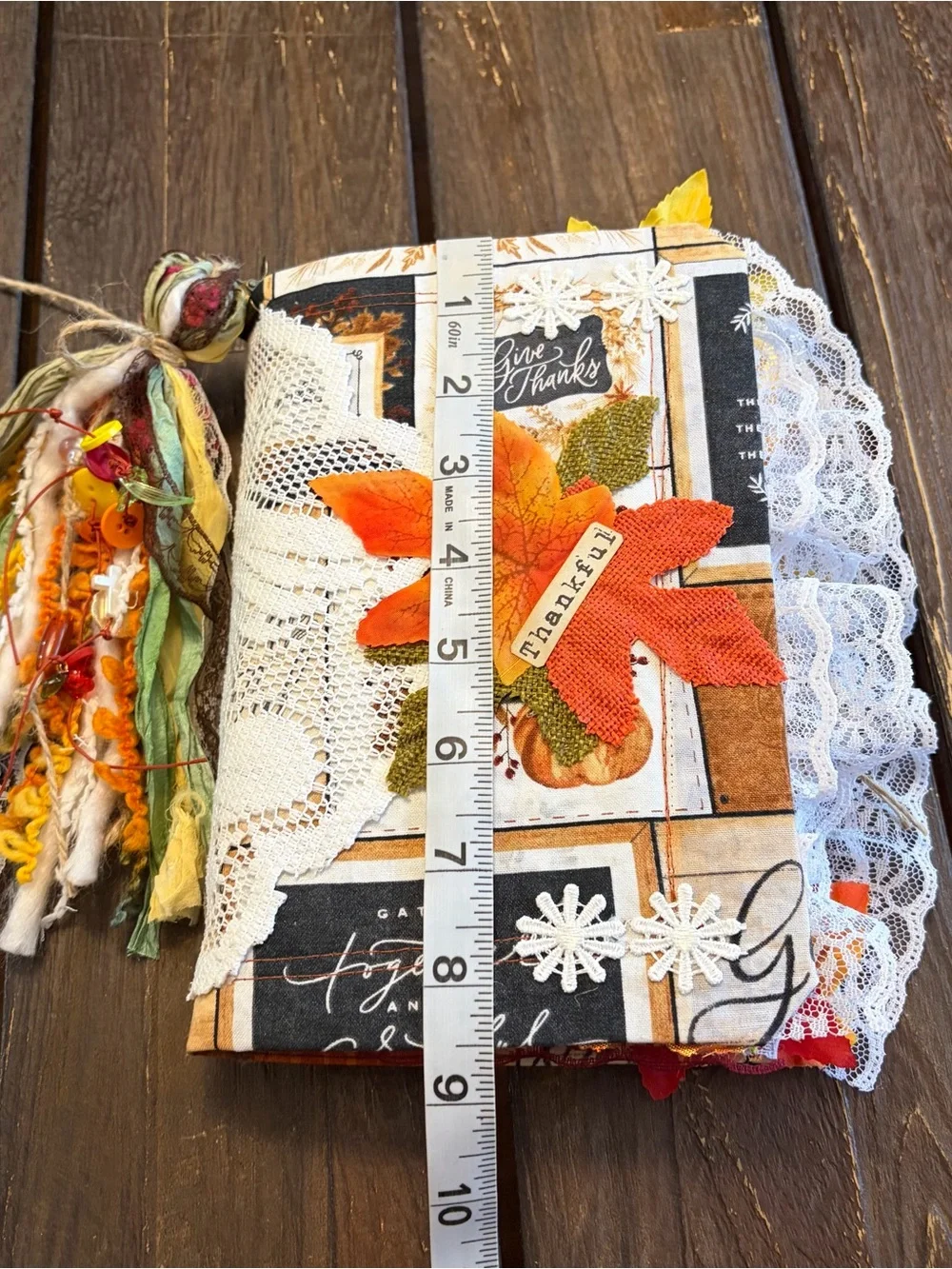 Fall Autumn Junk Journal Softcover Give Thanks Gather Thankful Decorated 3 Sig